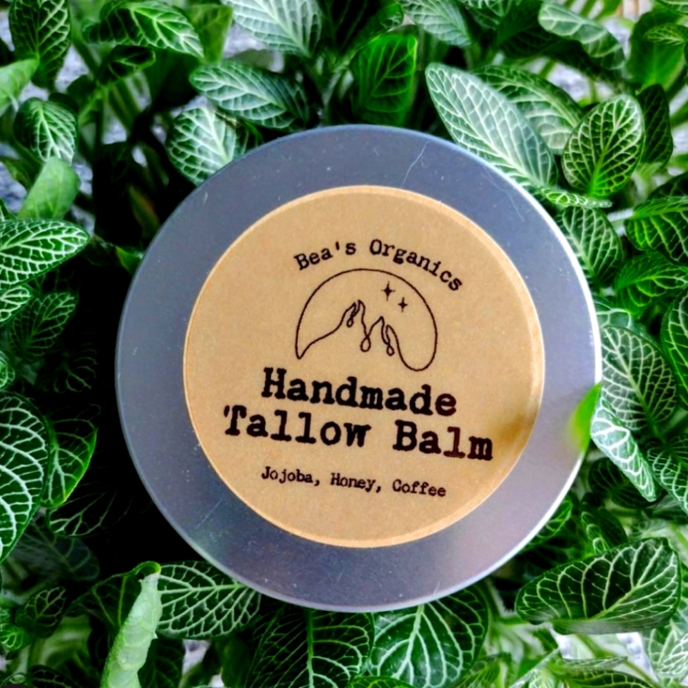 Organic Tallow Balm with Honey & Coffee | Grass-Fed Beef Tallow Body Moisturizer